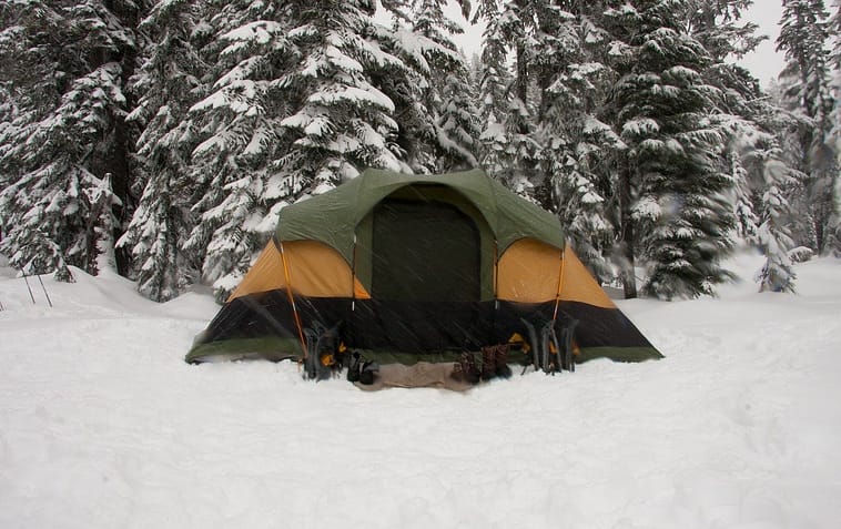 how to camp in winter