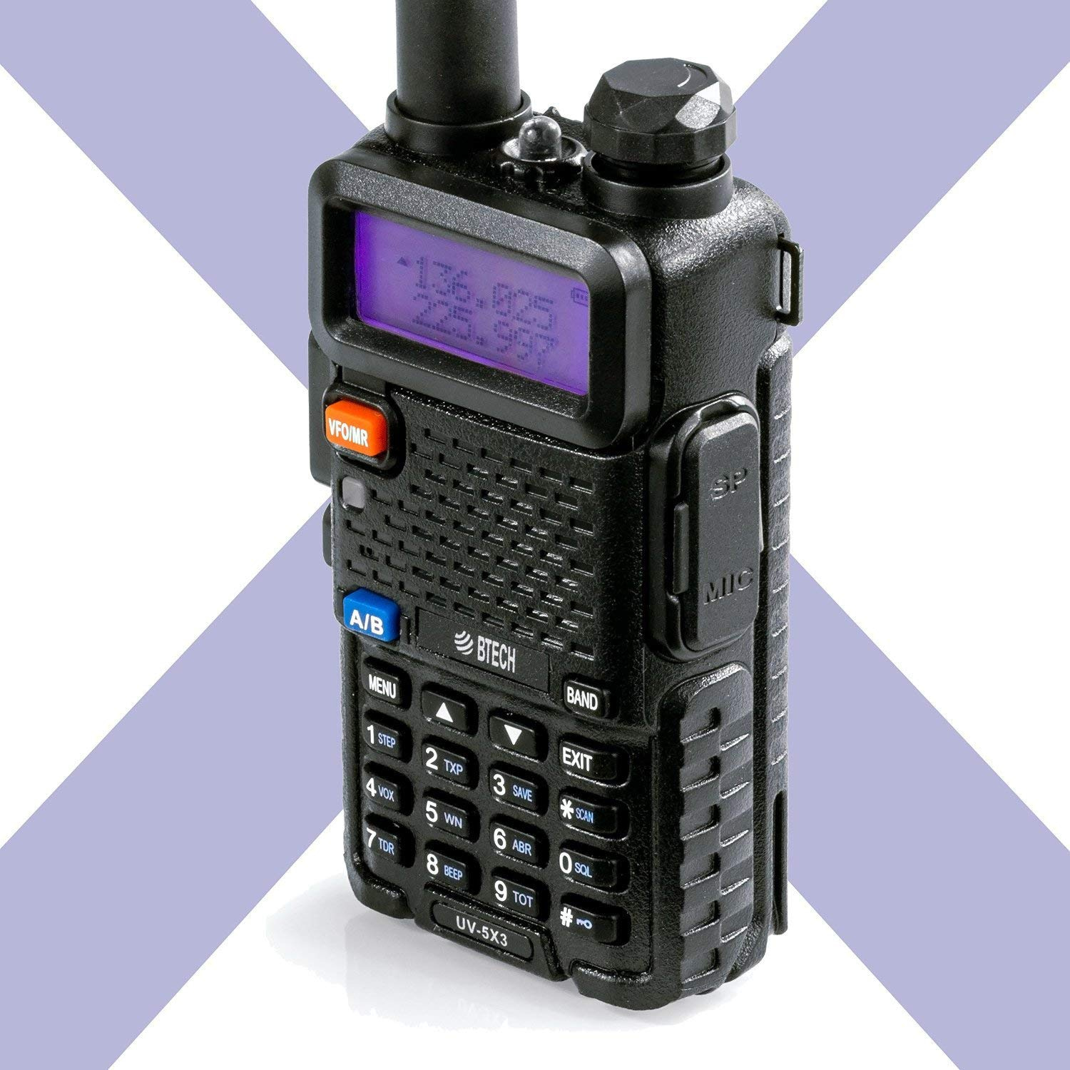 BTECH UV-5X3 5-Watt Tri-Band Radio VHF